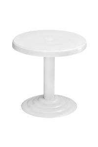 Beyaz Plastik Ø50 cm Kısa Sehpa - GF401