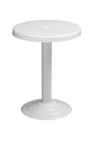 Beyaz Plastik Ø50 cm Uzun Sehpa - GF401A