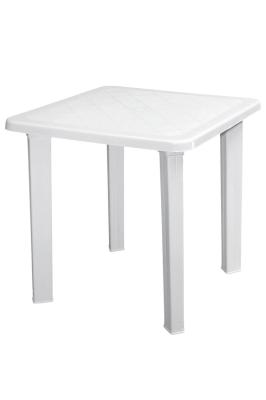 Beyaz Plastik Kare Bahçe Masası 70x70 cm - GF237