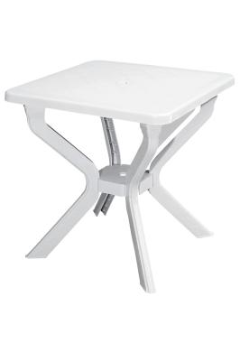 Beyaz Plastik Kare Bahçe Masası 70x70 cm - GF235