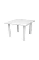 Beyaz Plastik Kare Bahçe Masası 80x80 cm - GF211-A