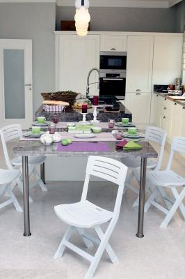 Beyaz Plastik Katlanır Sandalye - GF-162