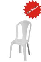 Camelia Beyaz Plastik Bahçe Sandalye - GF-195