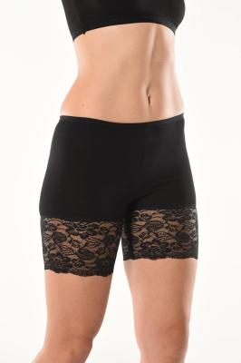 Derya Kurşun Dantelli Kısa Kadın Şort Tayt  - 496