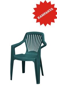 Delizia Yeşil Plastik Bahçe Koltuk - GF-123-GR
