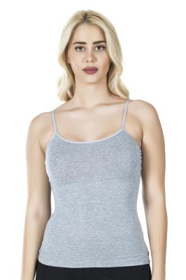 Derya Kurşun İp Askılı Kadın Gri Atlet 210