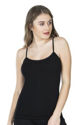 Derya Kurşun İp Askılı Siyah Kadın Atlet 210 