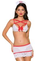 Fantezi Beyaz Hemşire Kostümü - 2047