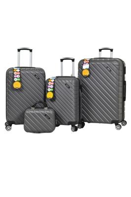 Füme ABS 3 lü Valiz Seti - ANK-1001-FÜME