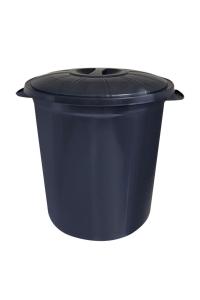 Herkül Kapaklı  Plastik Siyah  Çöp Kovası 70 Litre - CBK1170S