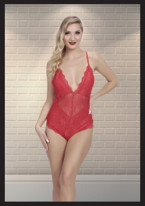 Kadın  Kırmızı Fantezi Babydoll - 2063