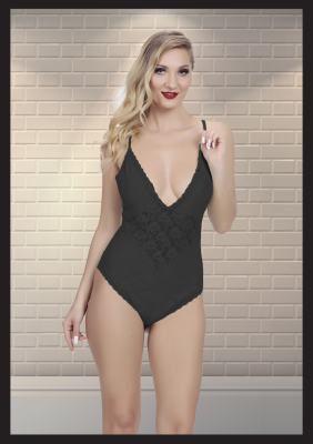 Kadın  Siyah Fantezi Babydoll - 2063B