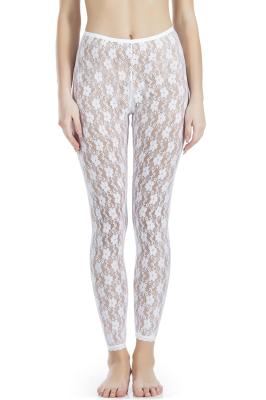 Derya Kurşun Kadın Beyaz Dantel Tayt - 419