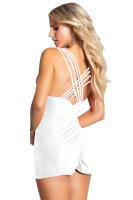 Kadın Beyaz Mini Fantezi Gecelik  - 2051W