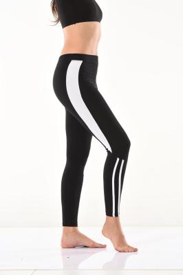 Derya Kurşun Kadın Beyaz Şeritli Siyah Eşofman Altı 0591