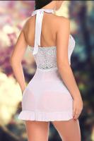 Kadın Beyaz Transparan Babydoll - 1362