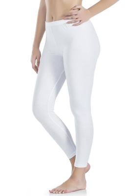 Derya Kurşun Kadın Düz Uzun Beyaz Tayt - 423