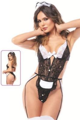 For Dreams Kadın Dantelli Fantezi Siyah İç Çamaşır Takımı - 8473