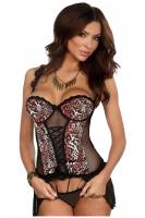 Kadın Leopar Desenli Babydoll - 2155
