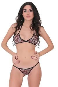 Kadın Leopar Desenli İç Çamaşır Takımı - 2122