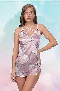 Kadın Mini Saten Gecelik - 1328