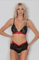 Kadın Siyah İç Çamaşır Takımı - 2106