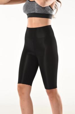 Derya Kurşun Kadın Siyah Kısa Parlak Tayt 0596