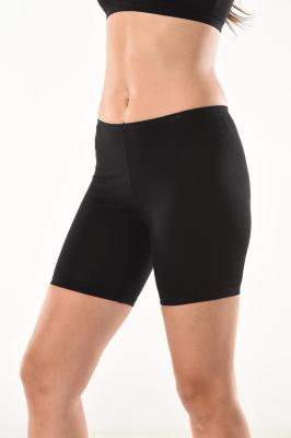 Derya Kurşun Likralı Kısa Kadın Siyah Şort Tayt - 494