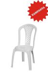 Lilla Beyaz Plastik Bahçe Sandalye - GF-189
