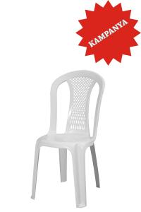 Luglio  Beyaz Plastik Bahçe Sandalye - GF-185