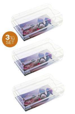 Mano 3 Adet Kadın Plastik Şeffaf Ayakkabı Kutusu - B-202-3