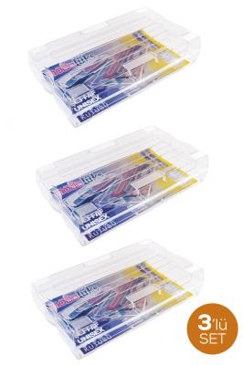 Mano 3 Adet Plastik Şeffaf Çizme Saklama Kutusu - BC-303-3