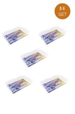 Mano 5 Adet Plastik Şeffaf Çizme Saklama Kutusu - BC-303-5