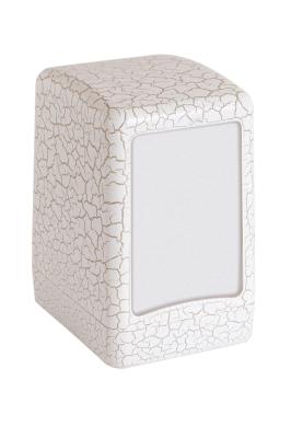 Masa Üstü Desenli Peçetelik Beyaz  - 3474-D-B