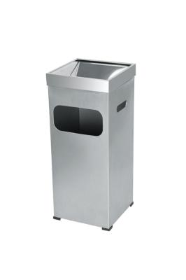 Paslanmaz Çelik Kare Kolon Küllük 66x25x25 cm