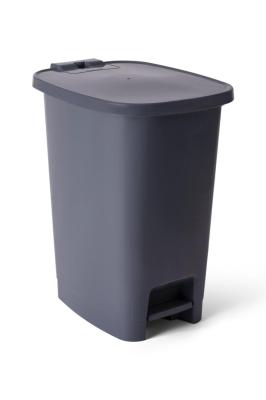 Pedallı Plastik Çöp Kovası 10 Litre Antrasit - 140ANT