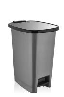 Pedallı Plastik Çöp Kovası 10 Litre Gri - 140GREY