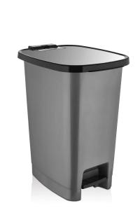Pedallı Plastik Çöp Kovası 10 Litre Gri - 140GREY