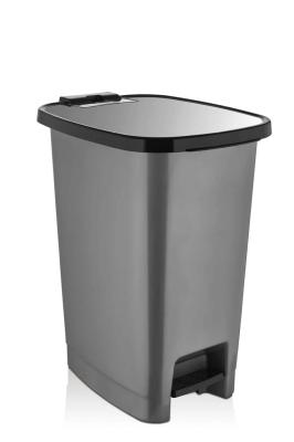 Pedallı Plastik Çöp Kovası 25 Litre Gri - 142GREY