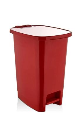 Pedallı Plastik Çöp Kovası 25 Litre Kırmızı - 142R