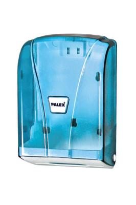 Şeffaf - Mavi C Katlama Tuvalet Kağıdı Dispenseri  - 3438-1