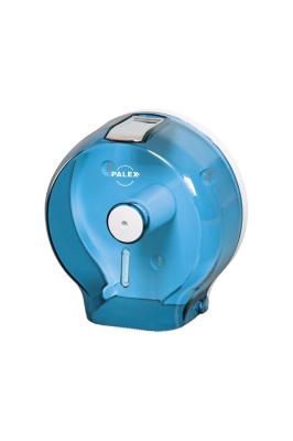 Şeffaf - Mavi Jumbo  Tuvalet Kağıdı Dispenseri - 3444-1