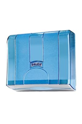 Şeffaf - Mavi Z Katlı Kağıt Dispenseri - 3570-1