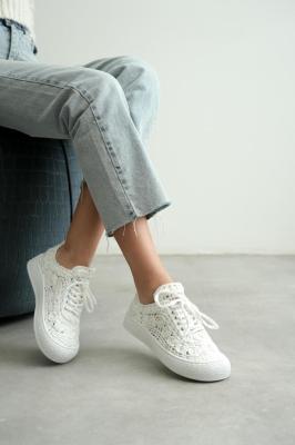 Trendella Kadın Beyaz Sneaker TR01MY01B