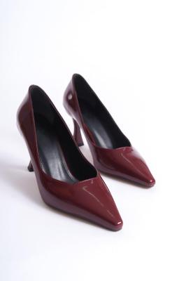 Trendella Kadın Bordo Rugan Stiletto TR08MS27C