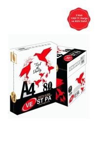 Vestpa 80 gram A4 Fotokopi Kağıdı 2 Koli (1000 yaprak)