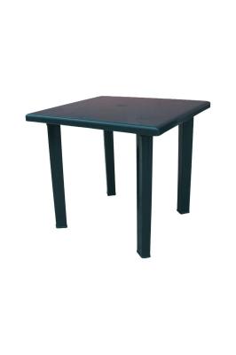 Yeşil  Plastik Kare Bahçe Masası 80x80 cm - GF211-A-GR