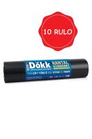 10 Rulo Florex Yeni Nesil Dökme Çöp Torbası Hantal Standart V Katlama - 618