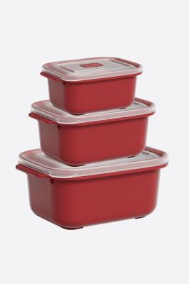 3'lü Heat'N Go Dikdörtgen Saklama Kabı(500 ml,1000ml ,2000ml )