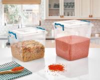3 Adet 15 Litre Multi Box Derin Şeffaf Plastik Saklama Kutusu - 2303-3